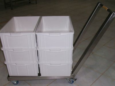 CARRO PLATAFORMA INOX - AGMAC - CPX-400/600